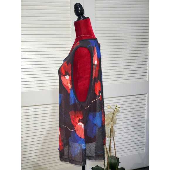 Fabletics Women's Floral Print Harleen Athletic Mesh Tank Size 3x 1049 - Picture 3 of 8